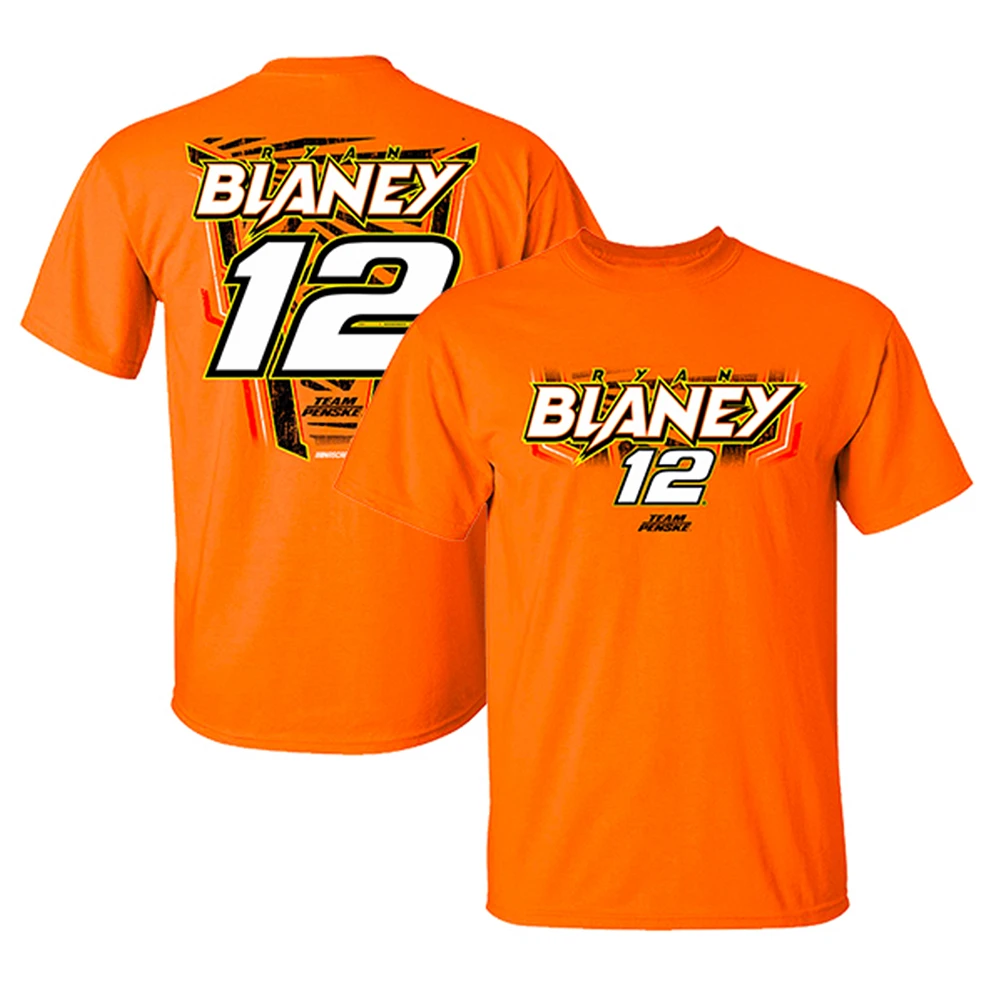 Men's Team Penske Orange Ryan Blaney 2023 #12 T-Shirt