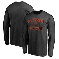 Men's Charcoal San Francisco Giants Heart & Soul Team Long Sleeve T-Shirt