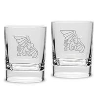 Missouri Western State Griffons 11.75oz. Two-Piece Luigi Bormioli Square Double Old Fashion Glasses Set