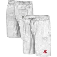 Men's Colosseum White Washington State Cougars Realtree Aspect Ohana Swim Shorts