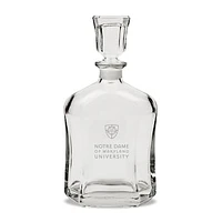 Notre Dame of Maryland Gators Team Design 23.75oz. Crystal Whiskey Decanter