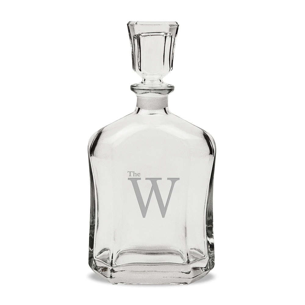 Mississippi University for Women Owls Team Design 23.75oz. Crystal Whiskey Decanter