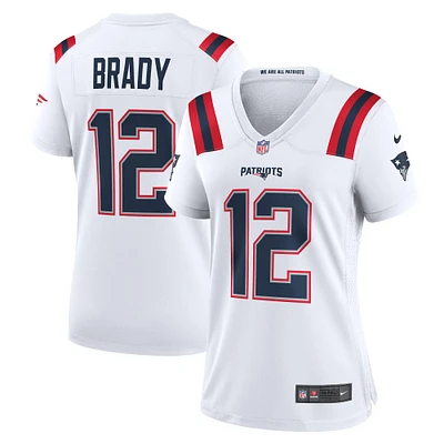 Women's Nike Tom Brady White New England Patriots Retired Game Jersey