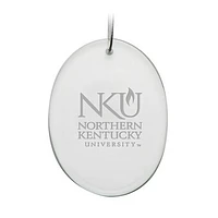 Northern Kentucky University Norse Primary Logo 2.75'' x 3.75'' Glass Oval Ornament