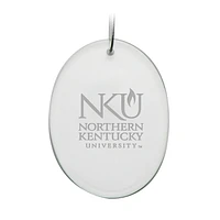 Northern Kentucky University Norse Primary Logo 2.75'' x 3.75'' Glass Oval Ornament