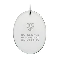Notre Dame of Maryland Gators Primary Logo 2.75'' x 3.75'' Glass Oval Ornament