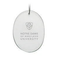 Notre Dame of Maryland Gators Primary Logo 2.75'' x 3.75'' Glass Oval Ornament