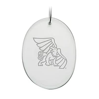 Missouri Western State Griffons Primary Logo 2.75'' x 3.75'' Glass Oval Ornament