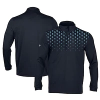 Men's Levelwear Navy Seattle Kraken NHL x PGA Scout Midlayer Quarter-Zip Pullover Top