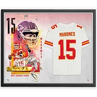 Patrick Mahomes Kansas City Chiefs Autographed Framed Super Bowl LVII Champions White Nike Limited Jersey Collage