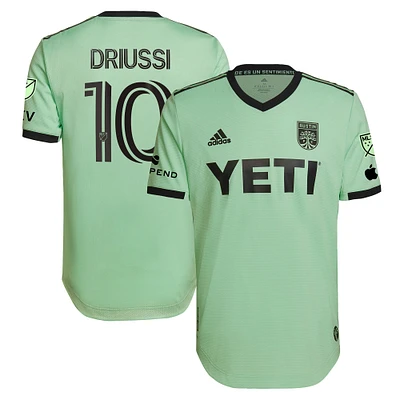 Men's adidas Sebastián Driussi Mint Austin FC 2023 The Sentimiento Kit Authentic Player Jersey