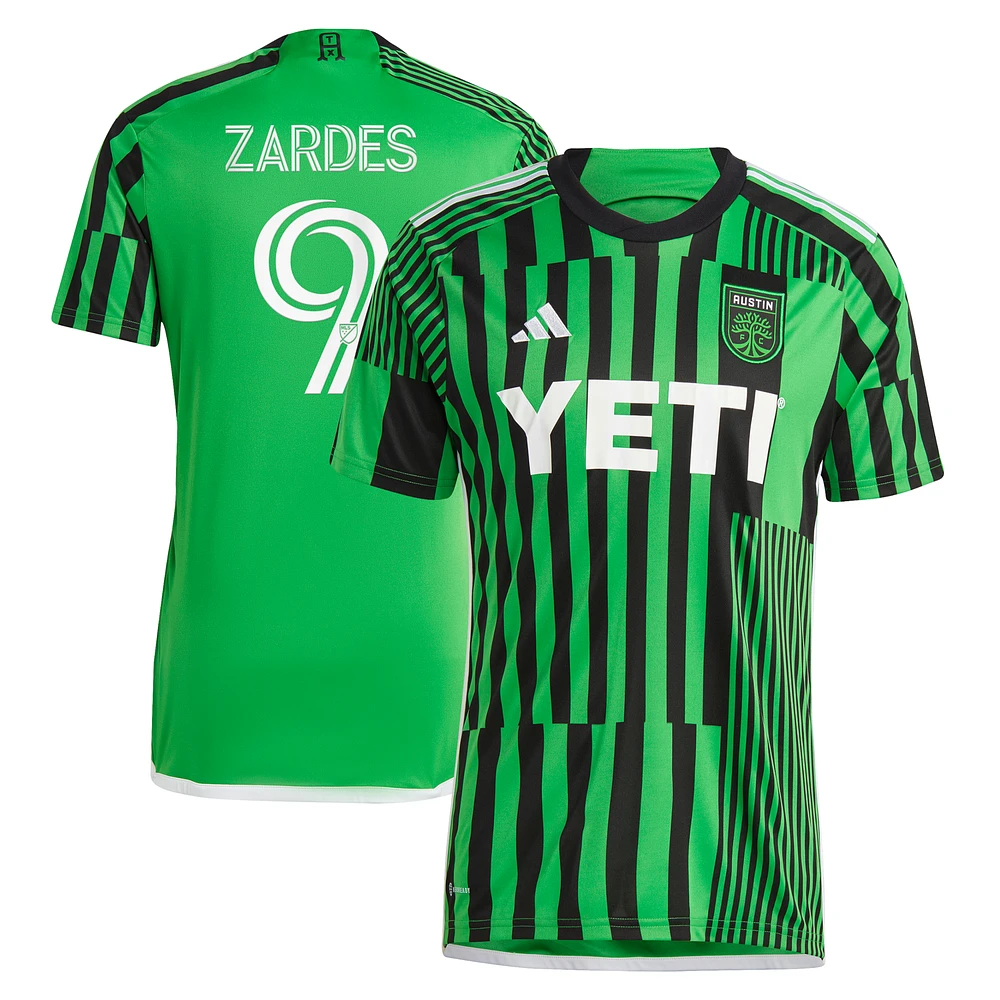 Men's adidas Gyasi Zardes Green Austin FC 2023 Las Voces Kit Replica Jersey