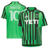 Youth adidas Sebastián Driussi Green Austin FC 2023 Las Voces Kit Replica Jersey