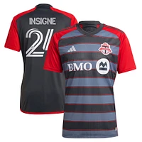 Men's adidas Lorenzo Insigne Gray Toronto FC 2023 Club Kit - Replica Player Jersey