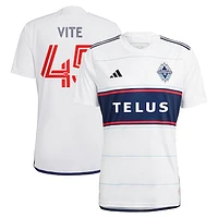 Men's adidas Pedro Vite White Vancouver Whitecaps FC 2023 Bloodlines - Replica Player Jersey