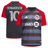 Youth adidas Federico Bernardeschi Gray Toronto FC 2023 Club Kit - Replica Player Jersey