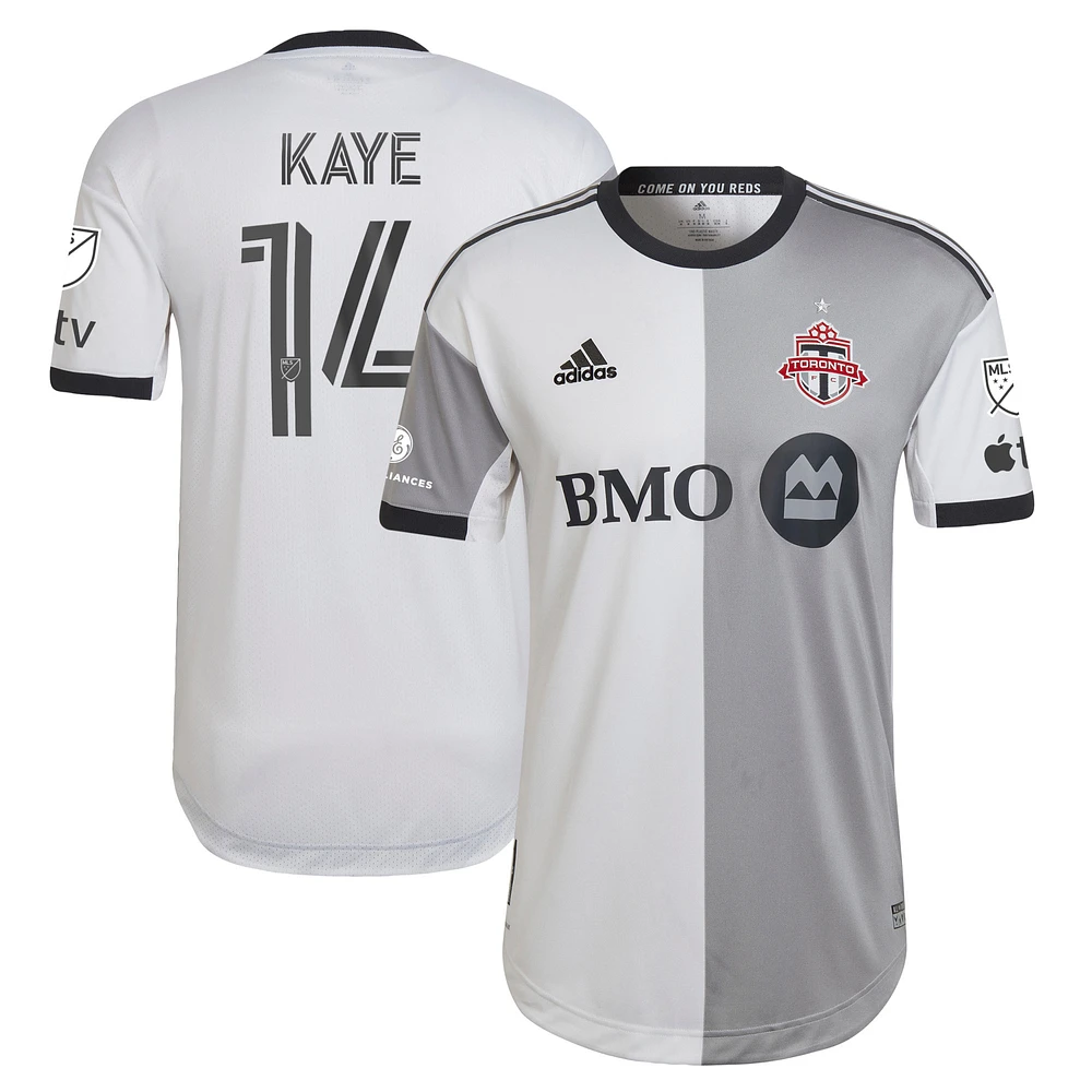 Men's adidas Mark-Anthony Kaye White Toronto FC 2023 Community Kit