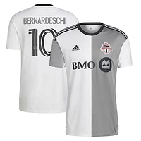 Men's adidas Federico Bernardeschi White Toronto FC 2023 Community Kit - Replica Player Jersey