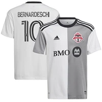 Youth adidas Federico Bernardeschi White Toronto FC 2023 Community Kit - Replica Player Jersey