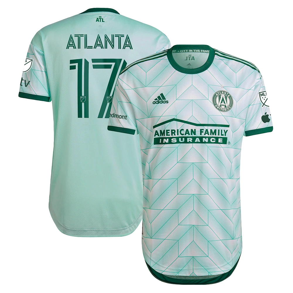 Men's adidas  Mint Atlanta United FC 2023 The Forest Kit Authentic Player Jersey