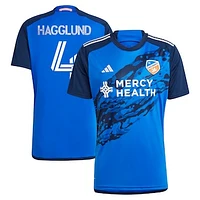 Men's adidas Nick Hagglund Blue FC Cincinnati 2023 River Kit Replica Jersey