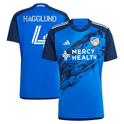 Men's adidas Nick Hagglund Blue FC Cincinnati 2023 River Kit Replica Jersey