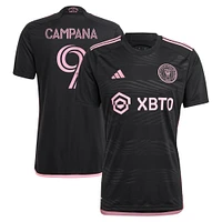 Men's adidas Leonardo Campana Black Inter Miami CF 2023 La Noche Replica Player Jersey