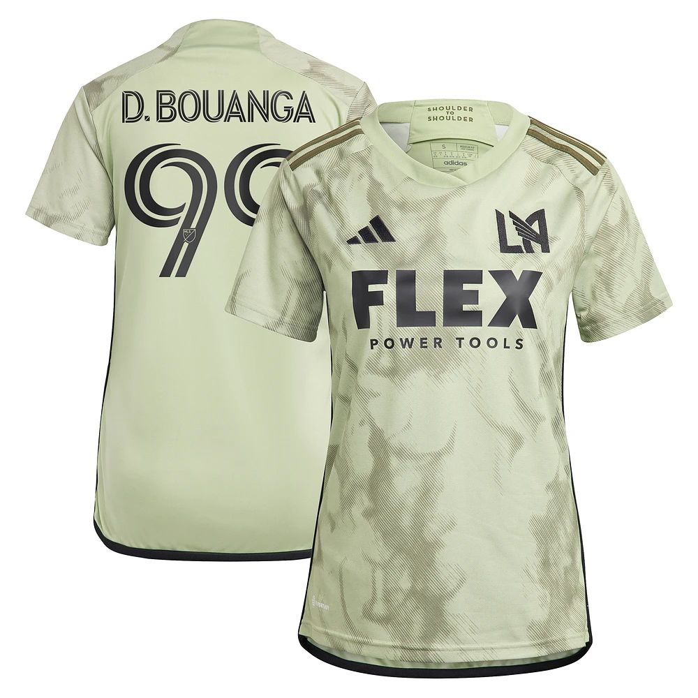 Women's adidas Denis Bouanga Green LAFC 2023 Smokescreen Replica Player Jersey