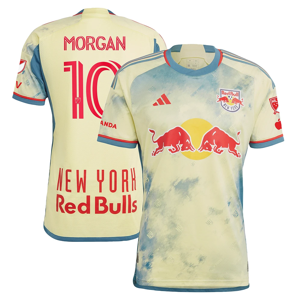 Men's adidas Lewis Morgan Yellow New York Red Bulls 2023 Daniel Patrick Kit Authentic Jersey