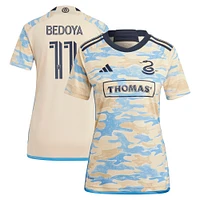 Women's adidas Alejandro Bedoya Tan Philadelphia Union 2023 For Philly Replica Jersey