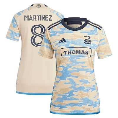 Women's adidas Jose Martinez Tan Philadelphia Union 2023 For Philly Replica Jersey