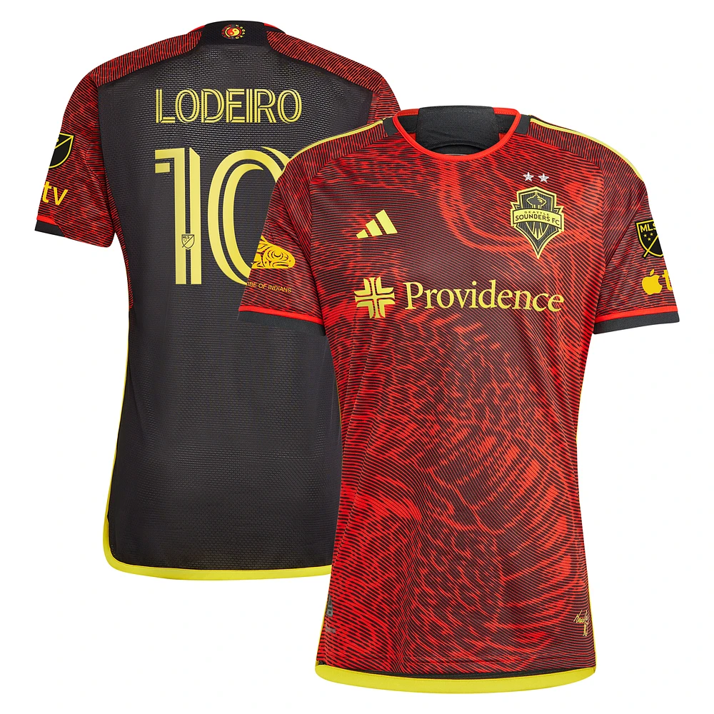 Men's adidas Nicolas Lodeiro Red Seattle Sounders FC 2023 The Bruce Lee Kit Authentic Jersey