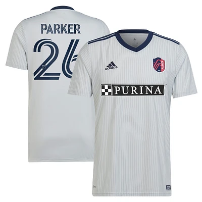 Men's adidas Tim Parker Gray St. Louis City SC 2023 The Spirit Kit Replica Jersey