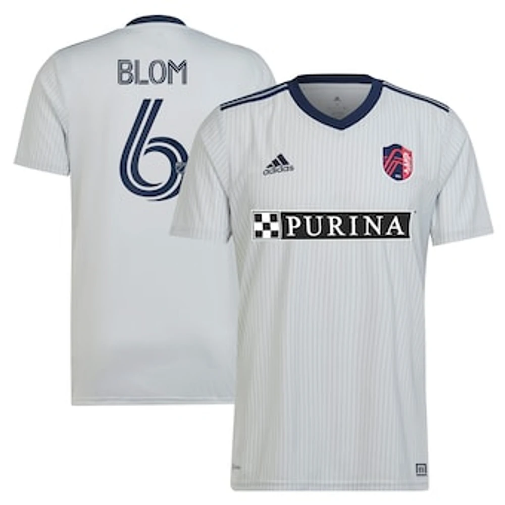 Men's adidas Njabulo Blom Gray St. Louis City SC 2023 The Spirit Kit Replica Jersey