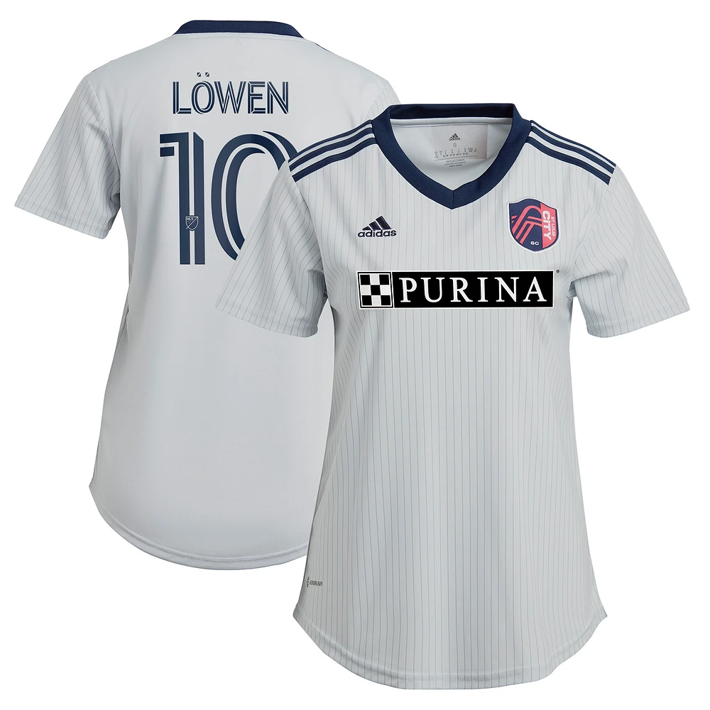 Women's adidas Eduard Löwen Gray St. Louis City SC 2023 The Spirit Kit Replica Jersey