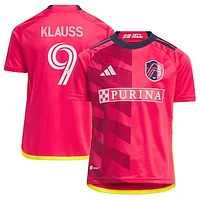 Youth adidas João Klauss Red St. Louis City SC 2023 CITY Kit Replica Jersey