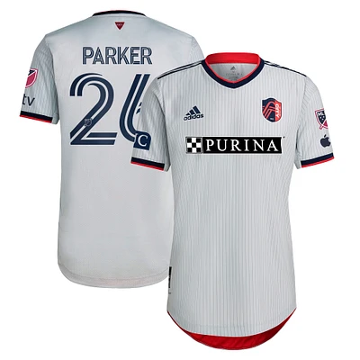 Men's adidas Tim Parker Gray St. Louis City SC 2023 The Spirit Kit Authentic Jersey