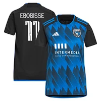 Women's adidas Jeremy Ebobisse Blue San Jose Earthquakes 2023 Active Fault Jersey Replica