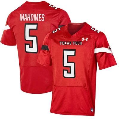 Men's Under Armour Patrick Mahomes Red Texas Tech Red Raiders Replica Jersey