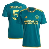 Men's adidas Gastón Brugman Green LA Galaxy 2023 Kit Replica Player Jersey