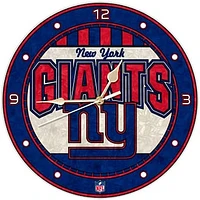 New York Giants 12" Art-Glass Wall Clock