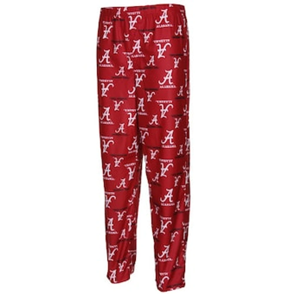 Alabama Crimson Tide Youth Crimson Team Logo Flannel Pajama Pants