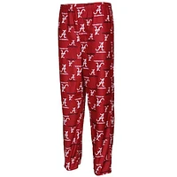 Alabama Crimson Tide Youth Crimson Team Logo Flannel Pajama Pants