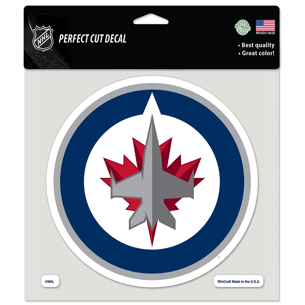 Winnipeg Jets 8'' x 8'' Team Logo Die-Cut Decal