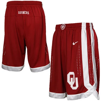 Nike Oklahoma Sooners Youth Crimson Replica Mesh Basketball Shorts