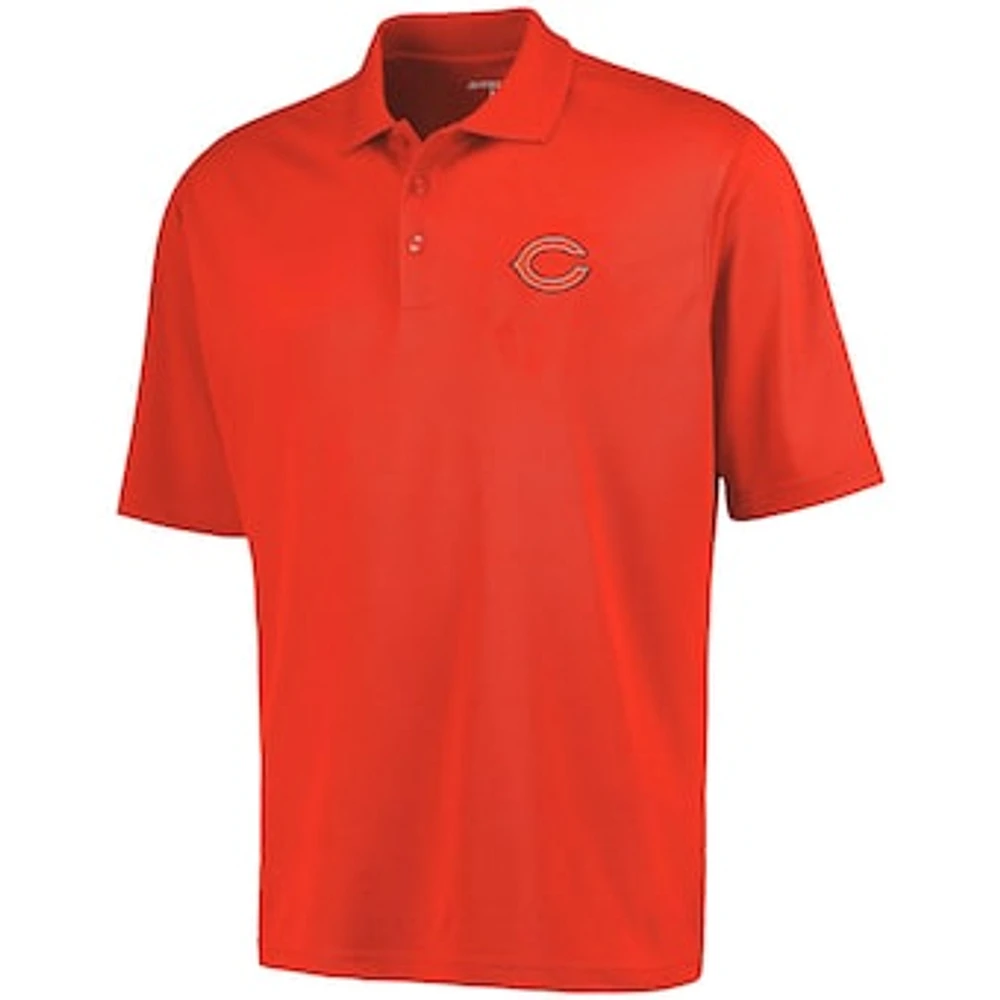 Antigua Chicago Bears Pique Xtra-Lite Polo - Orange