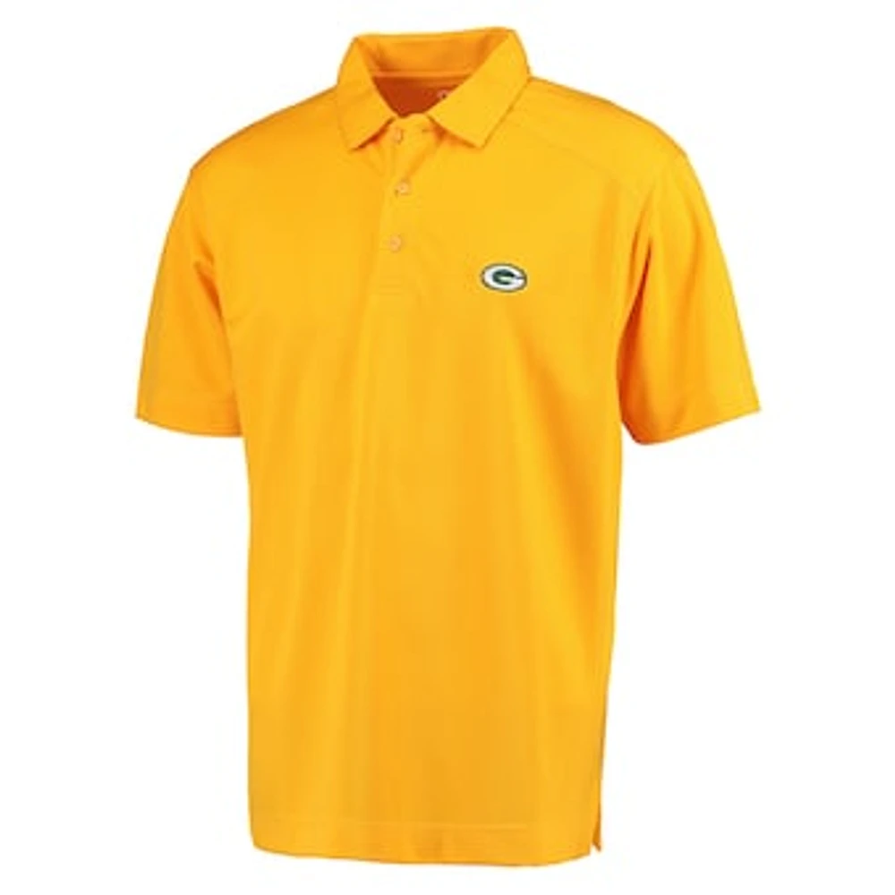 Antigua Green Bay Packers Pique Xtra-Lite Polo - Gold