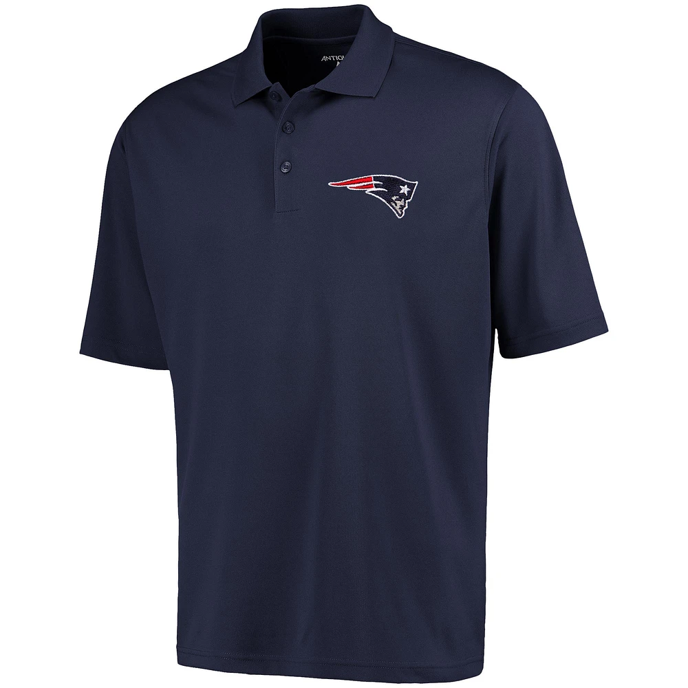 Antigua New England Patriots Pique Xtra-Lite Polo - Navy