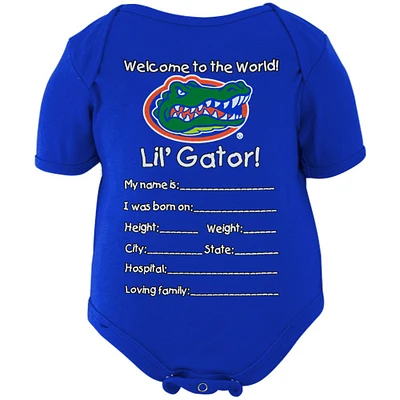 Florida Gators Newborn Welcome to the World Creeper - Royal Blue