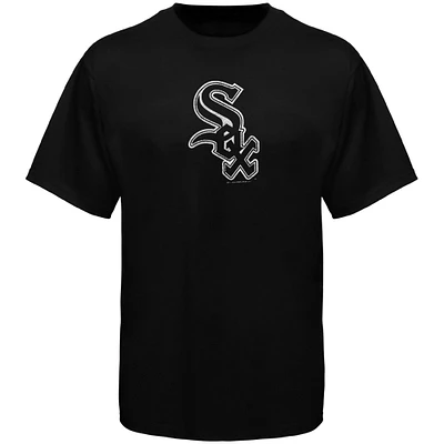 Chicago White Sox Youth Distressed Logo T-Shirt - Black